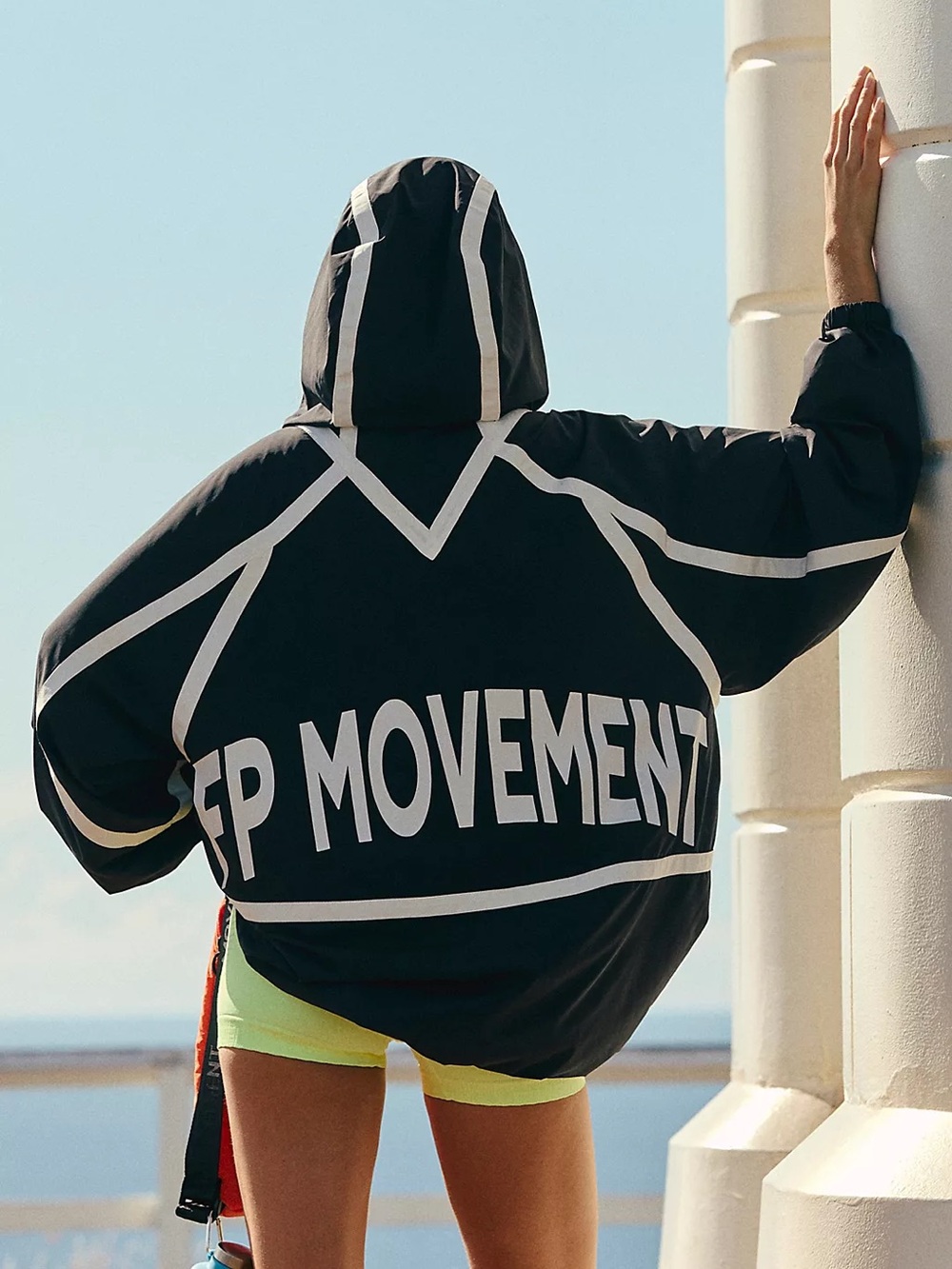 Free People FP Movement Training FP Cares Like The Wind Jacket - Black - NWT
